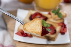 Toast with Strawberry Jam